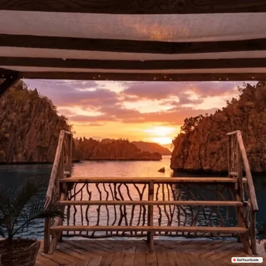 Coron Private Lagoon and Sunset Escape by Luxury Bangka