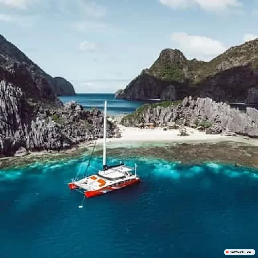 El Nido Full-Day Premium Island Hopping Catamaran Cruise