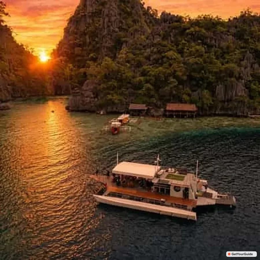 Coron Island Sunset Cruise on a Luxury Trimaran