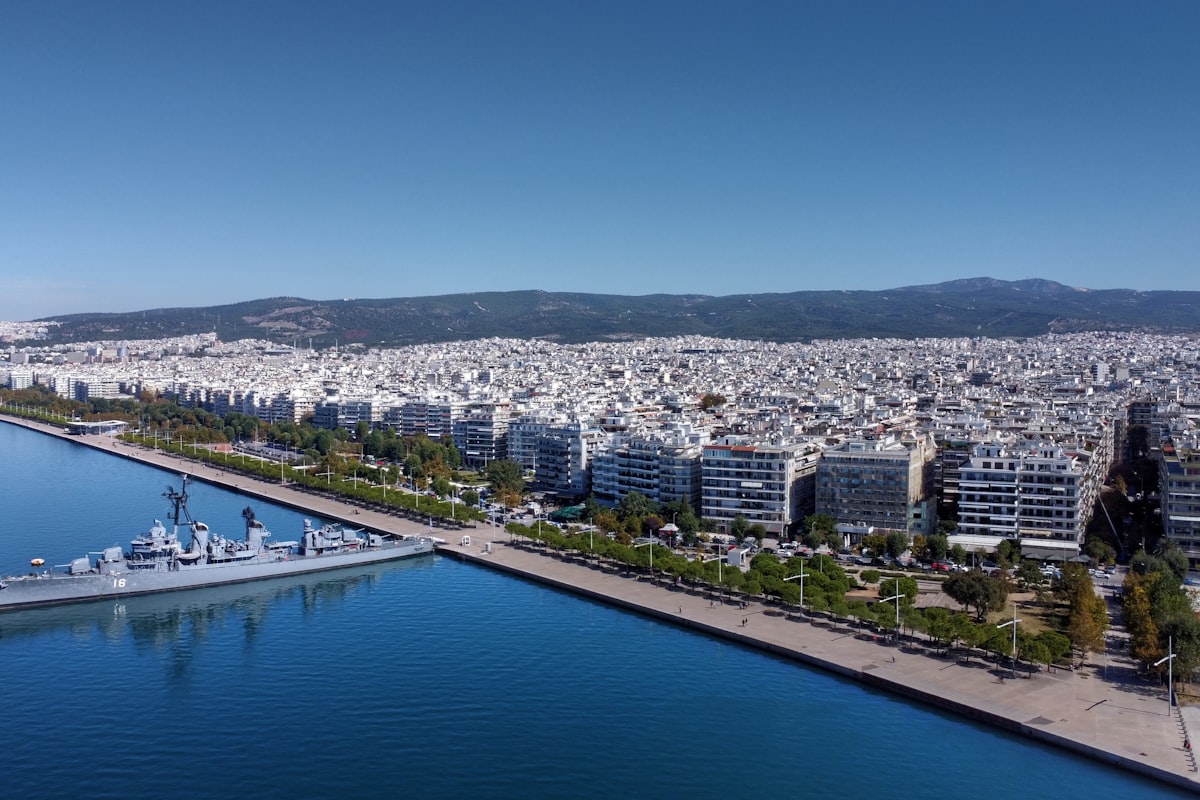 New Vrasna (Thessaloniki) city skyline