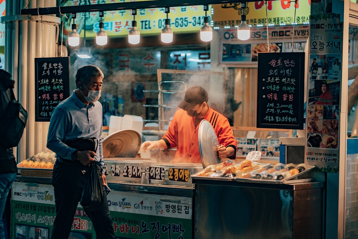 Traditional Korean street food