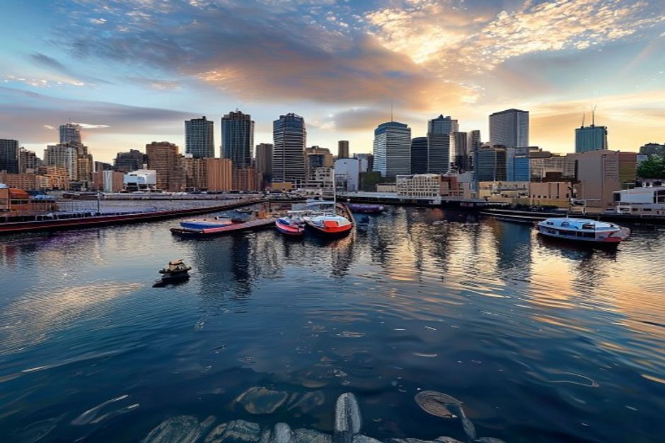 Port Vincent city skyline