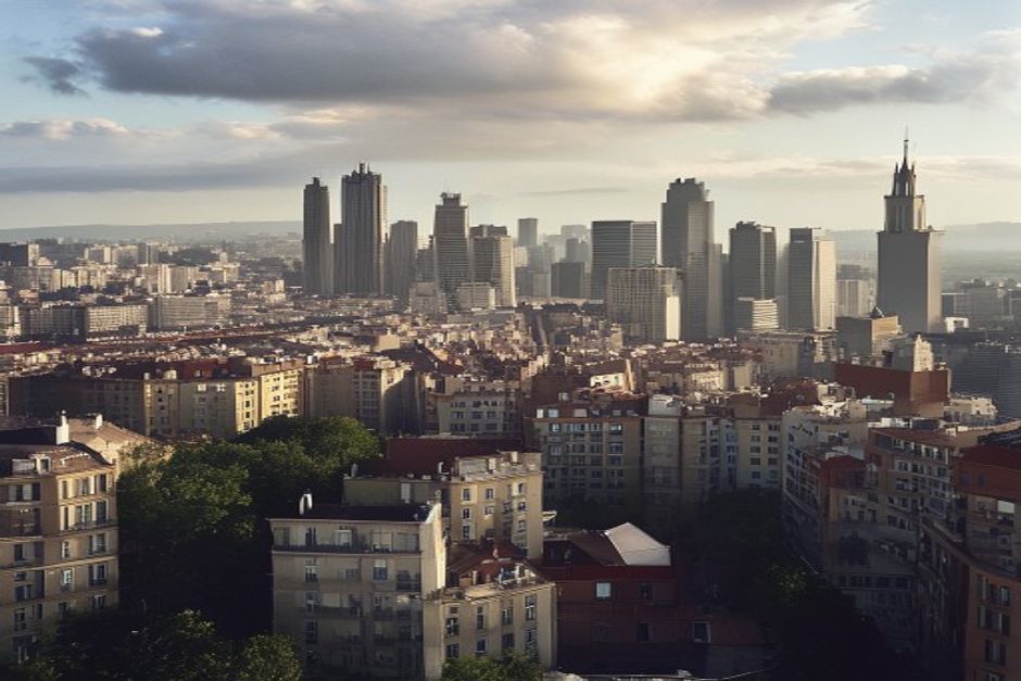 Lussac city skyline