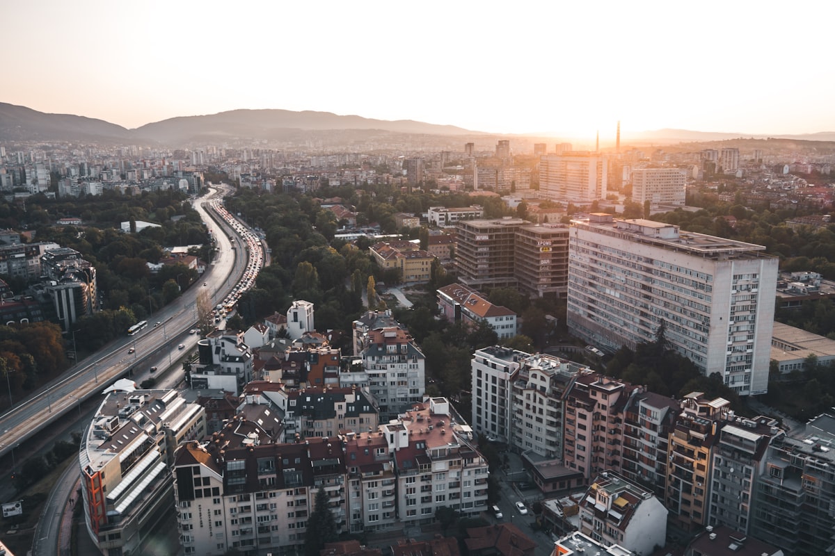 Sofia city skyline