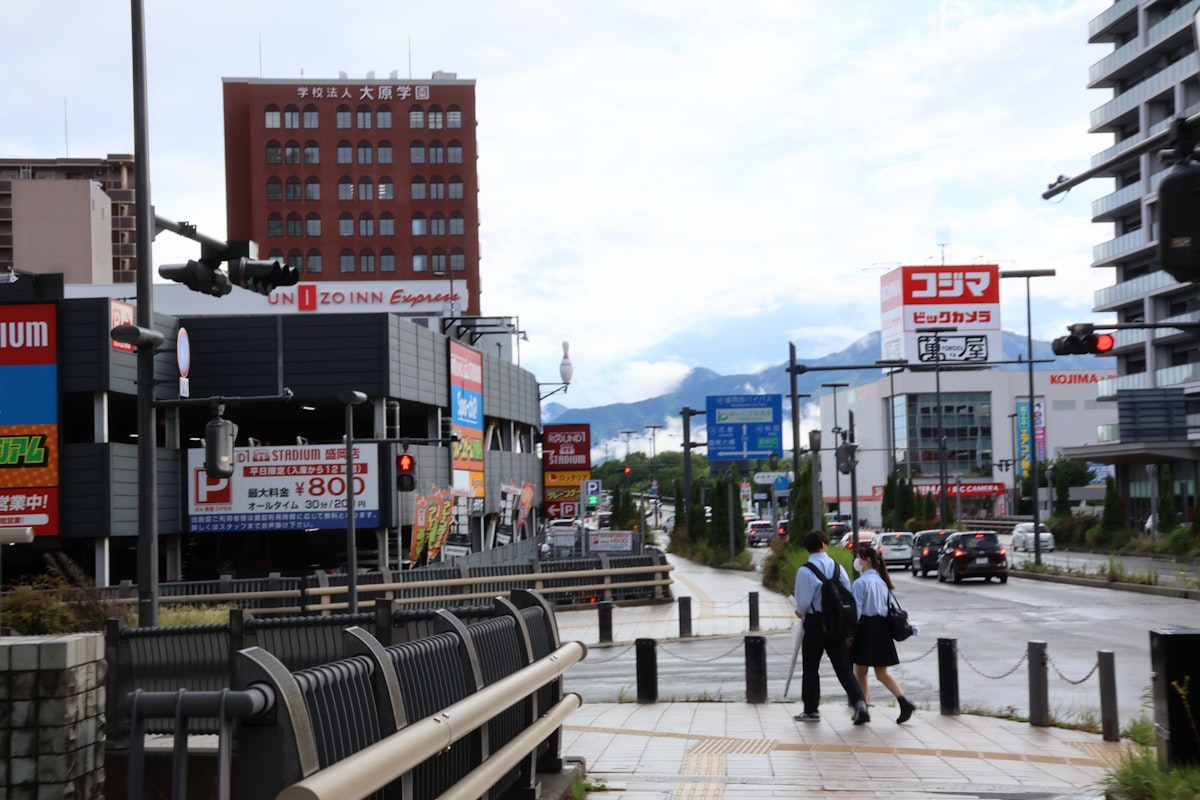 Morioka city skyline