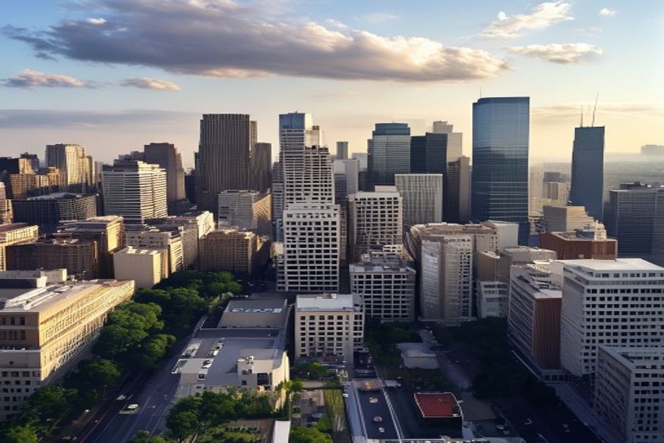 Moline (IL) city skyline