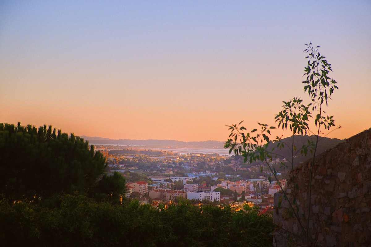 Hyeres city skyline