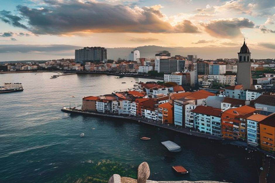 Porto De Pedras city skyline