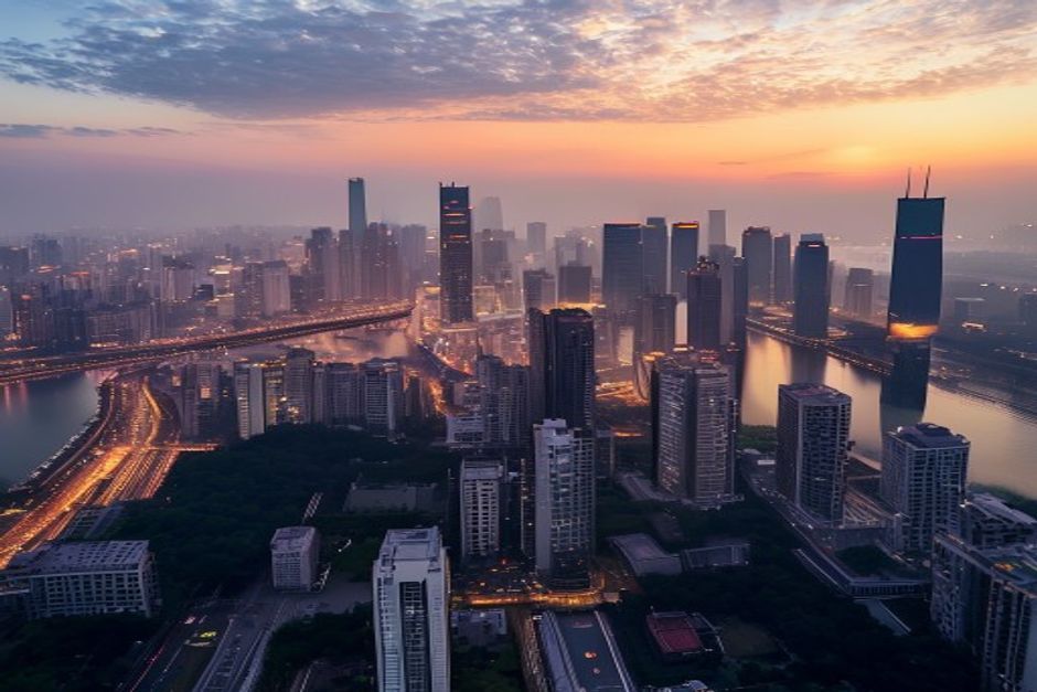 Guangyuan city skyline