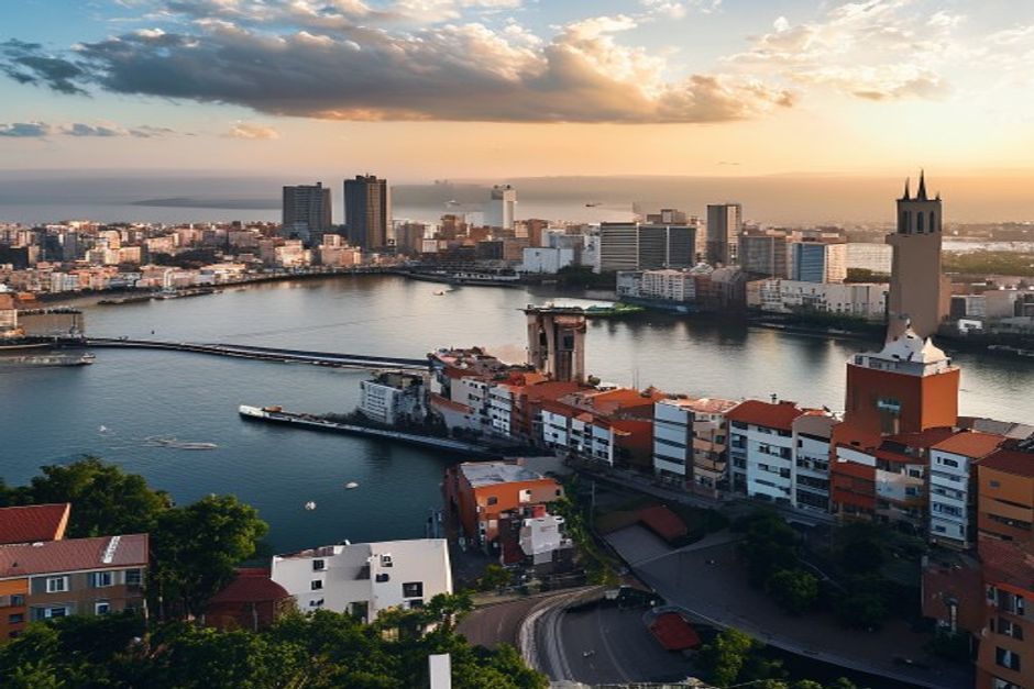 Ferreira do Zezere city skyline