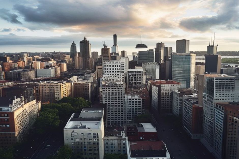 Orno city skyline