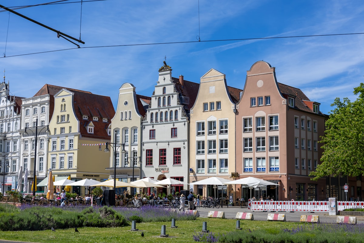 Rostock city skyline