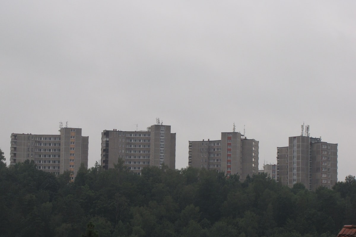 Liberec city skyline