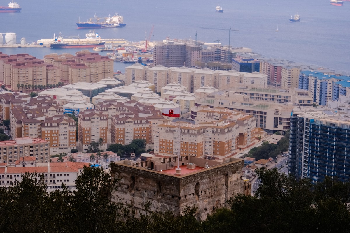 Gibraltar city skyline