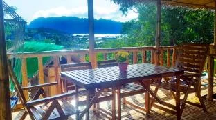 Hilltop chalet w/ AC, private balcony with views