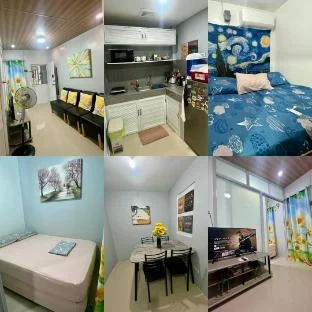 Cozy 2 BR house both w/ AC near Aquawave Resort — Valencia Philippines