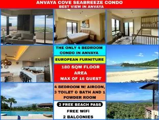 ONLY 4BR CONDO IN SEABREEZE - BEST VIEW IN ANVAYA