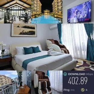 Pool View with Massage Chair-5 min to Cebu Airport