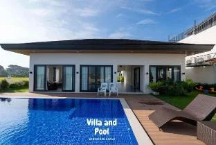 Villa retreat with pool and immersive theatre.