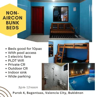 KS House Non-aircon room (3 fans) with pool access