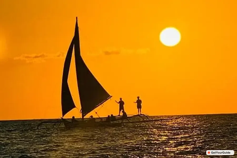 Paraw Sailing Sunset Cruise with Guide