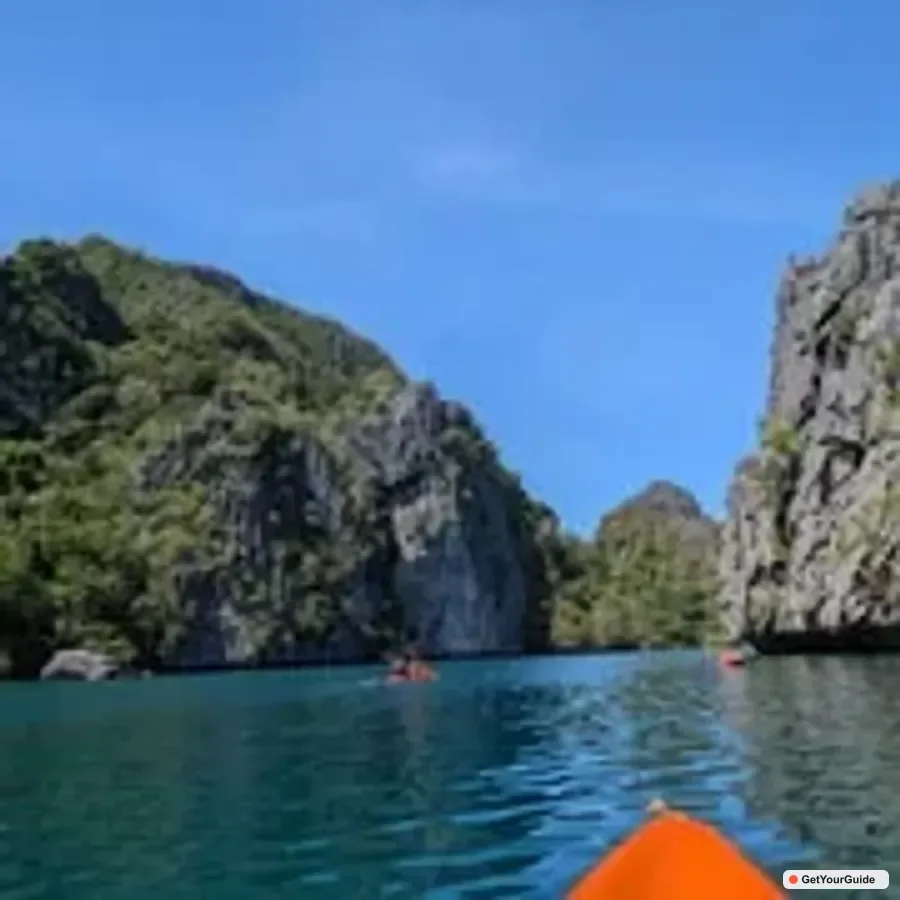 Bacuit Bay islands and clear sea around El Nido, Palawan