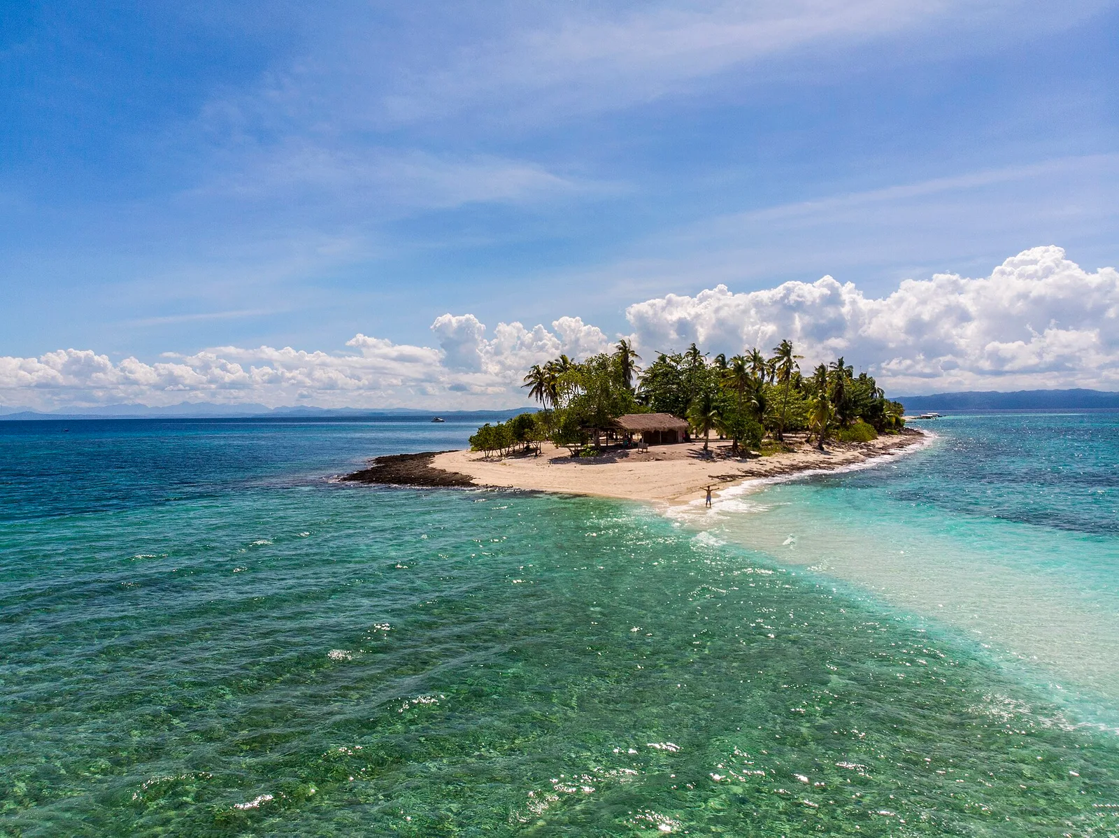 Kalanggaman Sandbar Aerial Leyte, Philippines